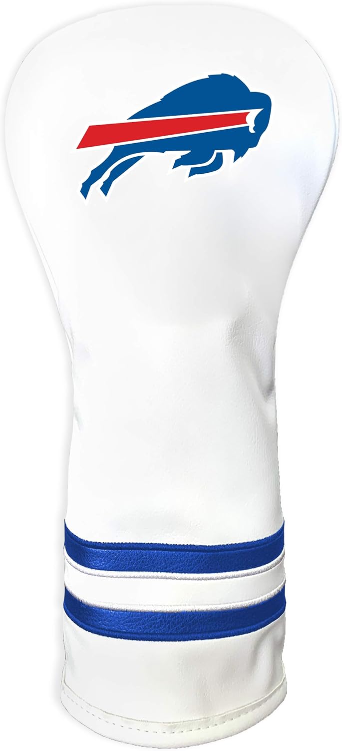 Team Golf NFL Pittsburgh Steelers White Vintage Fairway Head Cover White Vintage Fairway Golf Club Headcover, Form Fitting Design, Retro Design