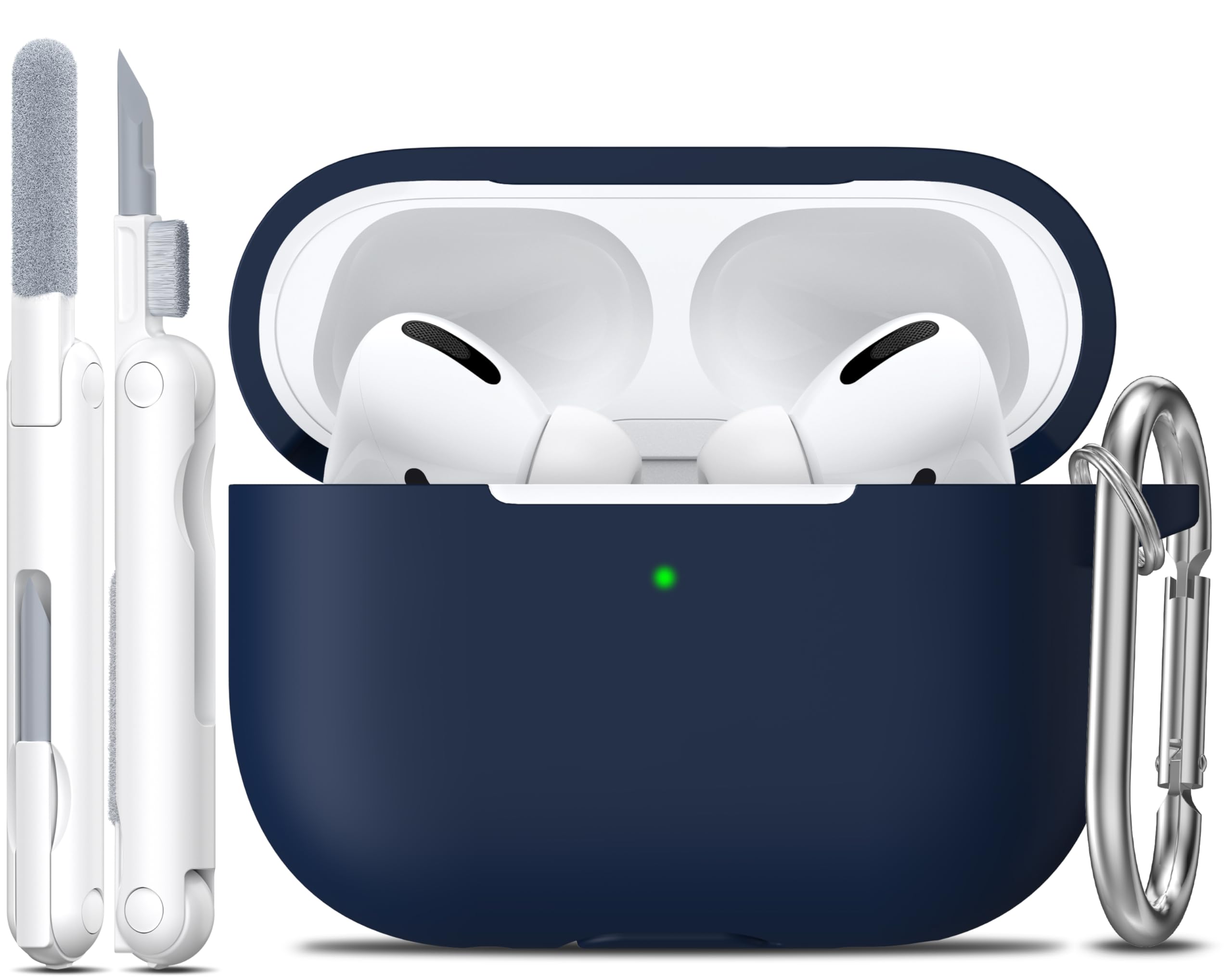 R-fun for AirPods Pro 2nd/1st Generation Case with Cleaner Kit,Soft Silicone Protective Case Cover for Apple AirPod Pro 2/1 for Women Men,AirPods Pro