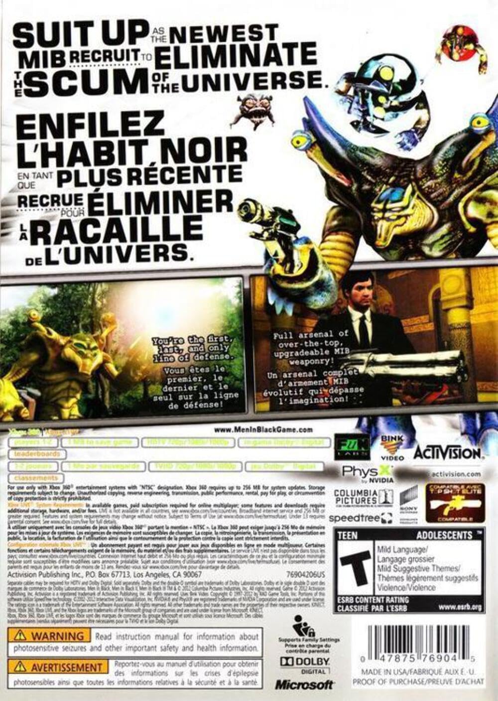 Amazon.com: Men In Black: Alien Crisis - Xbox 360 : Activision Inc