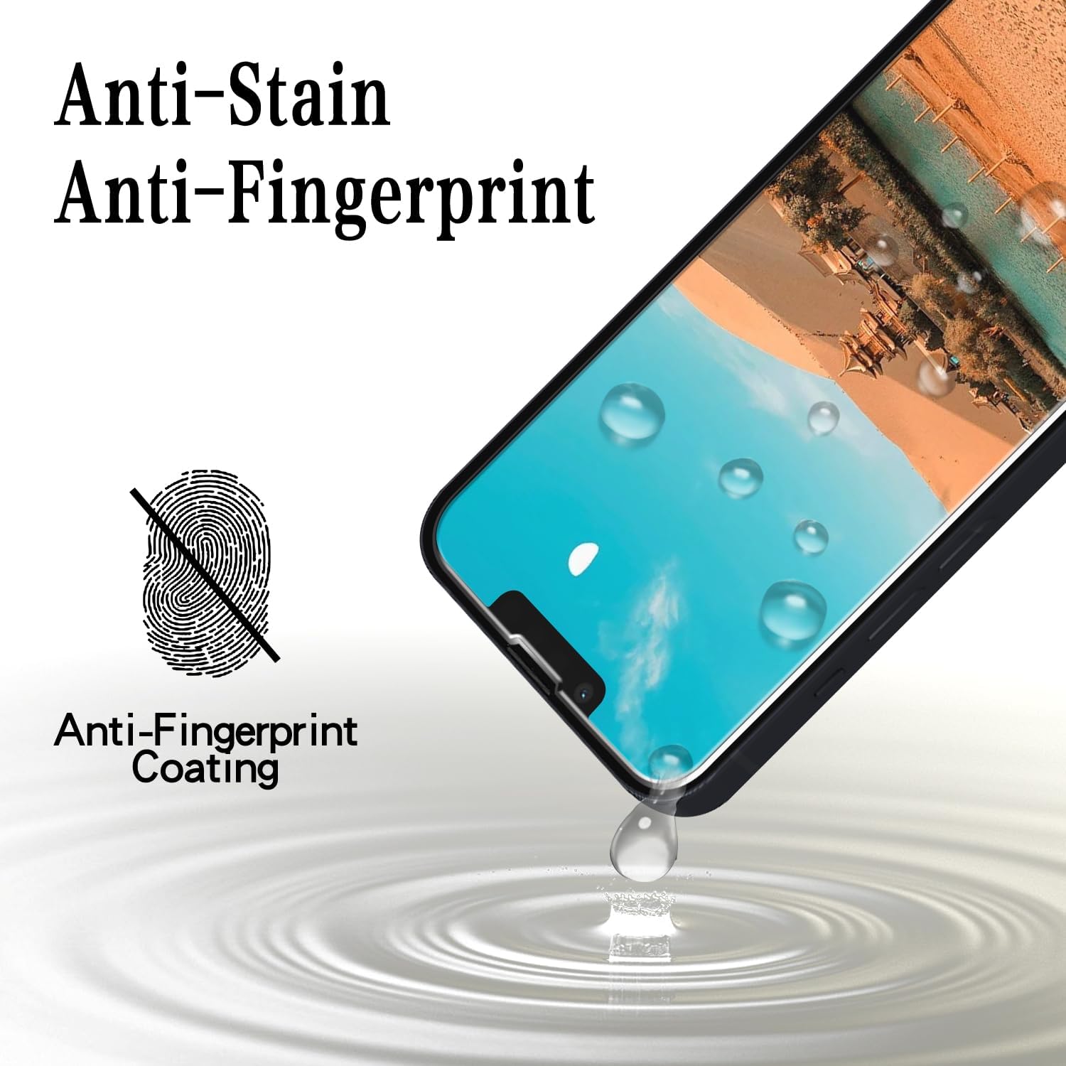  2 Pack Screen Protector for Apple iPhone 14 6.1-inch Tempered Glass | Case Friendly, Bubble Free, Easy to Install thumbnail