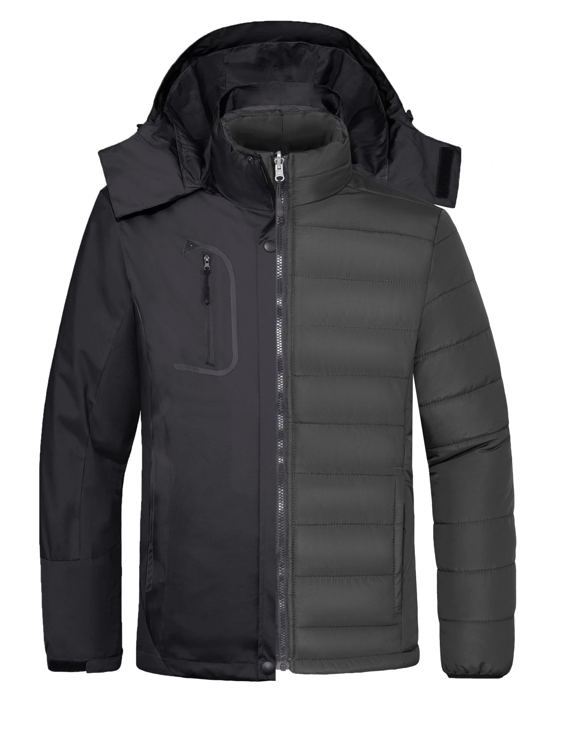 wantdo Men's 3 in 1 Waterproof Ski Jacket
