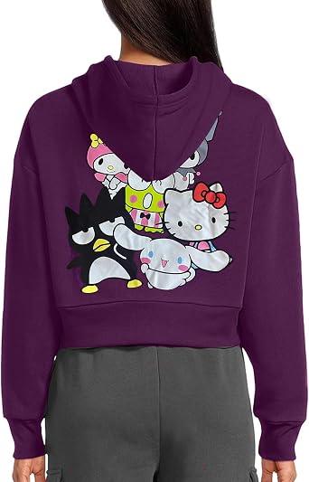 SANRIO Adult Soft Cozy Sweatshirt Featuring Friends Hello Kitty My Melody Kuromi Cinnamoroll Pullover Sweater Long Sleeve