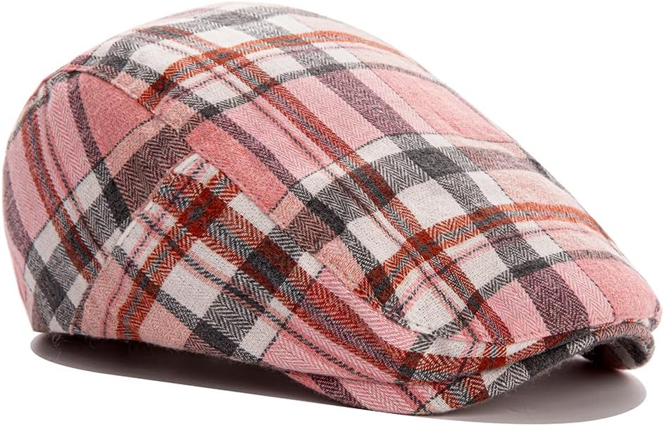 Men's Newsboy Cap, Ivy Style Gatsby Flat Cap, Adjustable Irish Cabbie Ivy Driving Hunting Cap. - Image 3