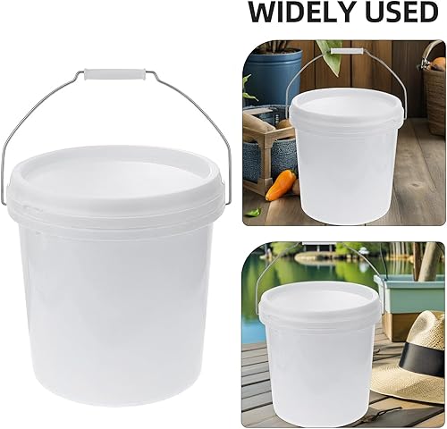 Miniatura 3 de Cubo de almacenamiento de plástico de grado alimenticio con tapa hermética, contenedor multiusos para almacenamiento de líquidos de alimentos para