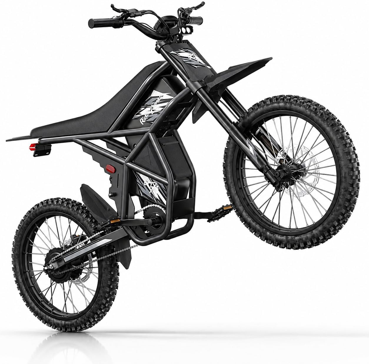Riding'times Upgraded GT73 E Dirt Bike for Adults Teens, 2400W Electric Dirt Bike Max 37 MPH & 1747Wh Dual Battery, 85 Mile Long Range Ebike with 25" Motorcycle Tires E Dirtbike