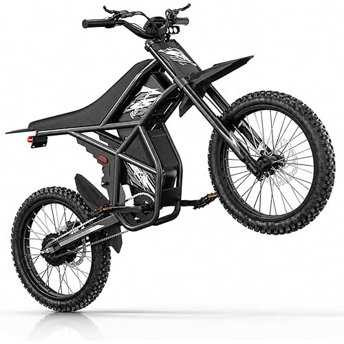 Riding'times Upgraded GT73 E Dirt Bike for Adults Teens, 2400W Electric Dirt Bike Max 37 MPH & 1747Wh Dual Battery, 85 Mile Long Range Ebike with 25" Motorcycle Tires E Dirtbike
