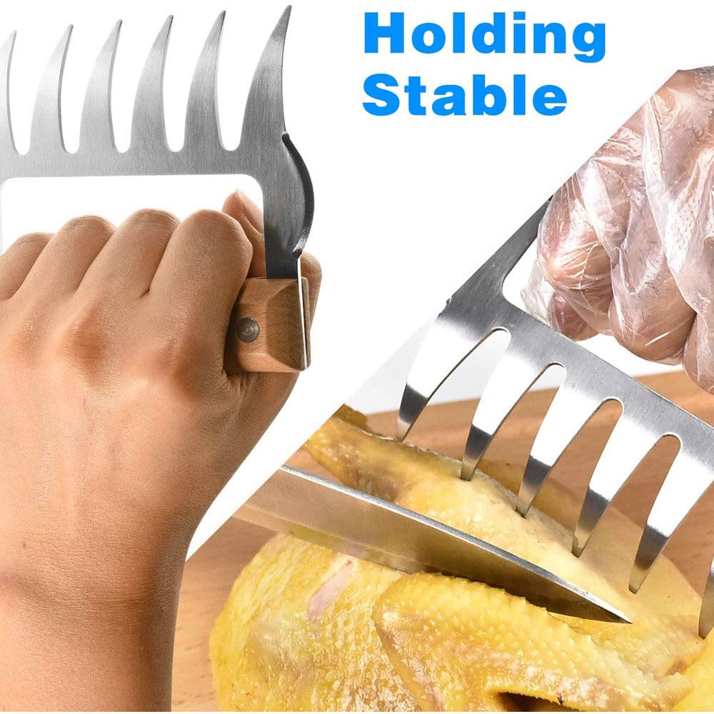 Griffes De Viande, Griffes D'ours Pour Barbecue, Broyeur De Viande En Acier Inoxydable Pour Barbecue, Fumoir, Grill