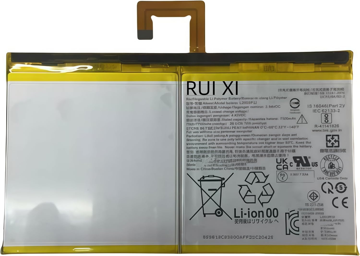 Battery compatible For Lenovo Tab P11 TB-J606F K10 TAB K10 10.3 7700mAh 3.86V L20D2P32 Tablet Battery