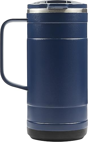 Miniatura 6 de Pelican Hydration Pelican Ridge - Vaso aislado al vacío de 18 onzas, acero inoxidable reciclado de doble pared de viaje con doble tapa, taza de café