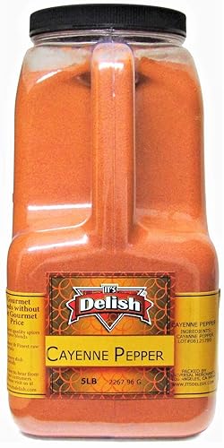 Miniatura 3 de It's Delish - Pimienta de cayena en polvo de 5 libras para restaurante con asa, polvo de pimienta roja totalmente natural para cocinar, acampar y