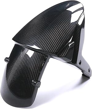 3K Full Carbon Fiber Front Fender Hugger Mudguard دراجة نارية لـ Kawasaki ZX10R 2011 2016 2021 2022 H2/H2R SX ZX6R Z800 Z1000 لامع مستقيم