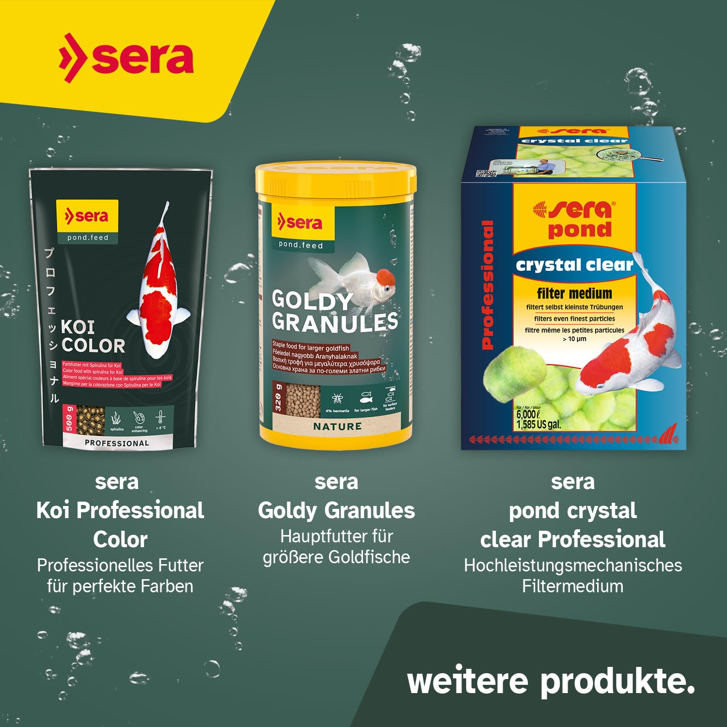 sera pond siporax original 50 L 11 kg | elementi di filtraggio per laghetto 25 mm 50.000 ml | materiale filtrante per filtri nel laghetto | filtraggio biologico attraverso i batteri