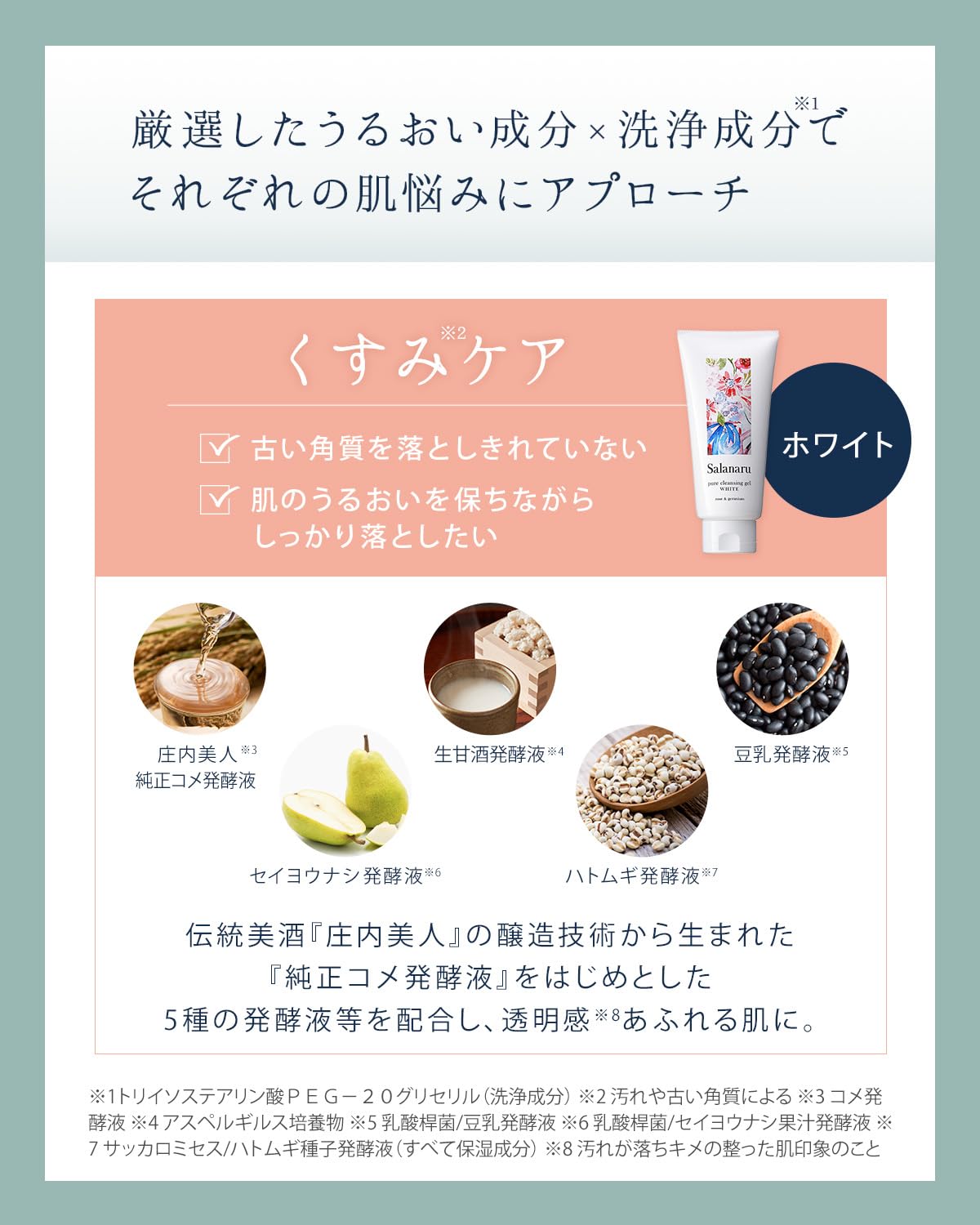 Amazon | Salanaru サラナル ピュアクレンジングジェル ホワイト 150g
