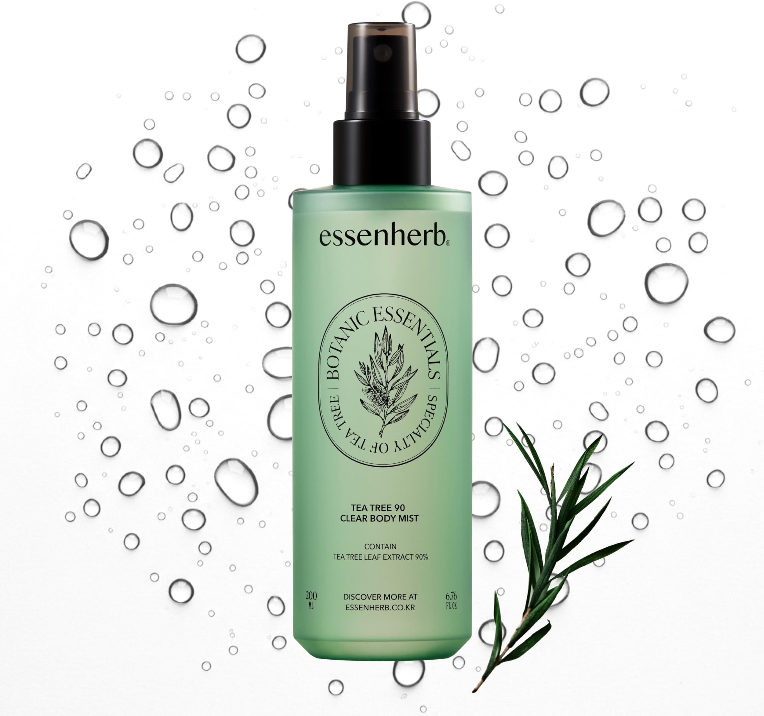 - Tea Tree 90 Clear Body Mist for Back & Body Acne | 90% Tea Tree Extract with AHA, BHA, PHA & LHA | Clarifying & Soothing Care for Clearer Skin | Korean Skincare 6.76 fl oz