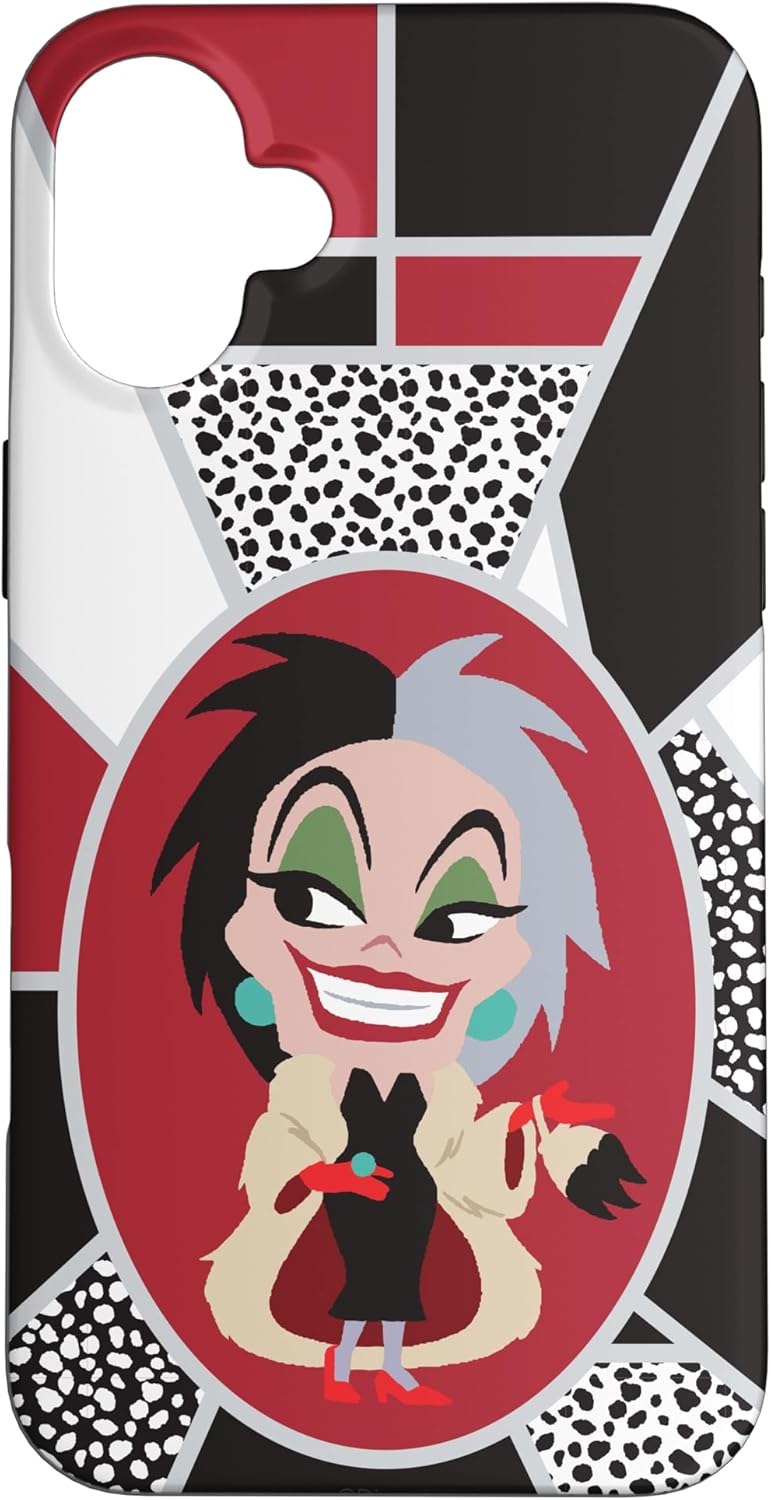iPhone 16 Plus Disney Villains Kawaii Cute Cruella Case