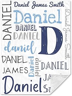 Personalized Blankets with Name Custom Blankets for Baby Girls Boys Adult Kid Customized Blankets with Name Birthday Christmas Valentines Day Gift Baby Gifts Items