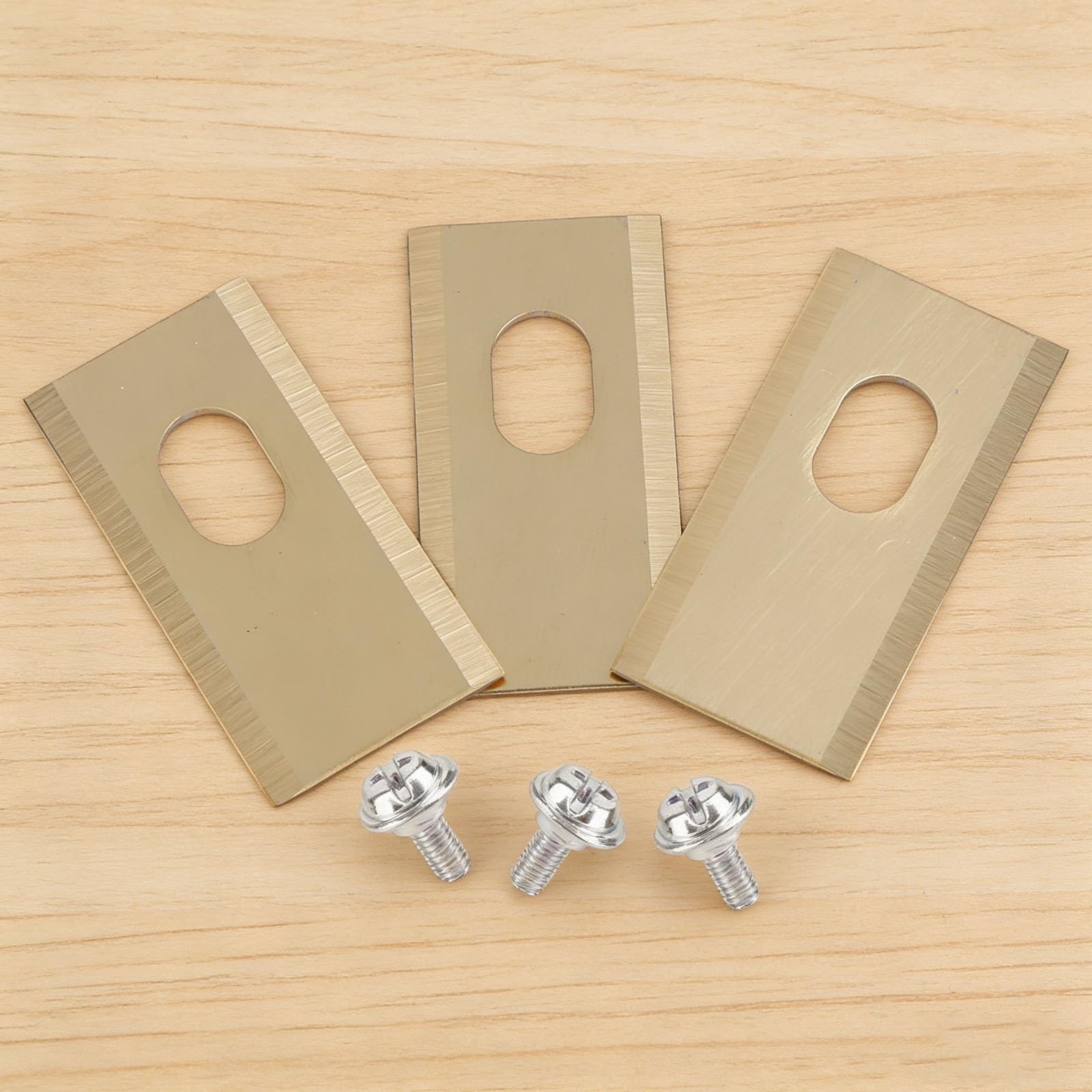 Cuchillas de cortacésped de Acero Inoxidable con Tornillos | Juego de cuchillas de acero inoxidable de 30 piezas con tornillos for disco de corte de cortacésped(36PCS Silver)