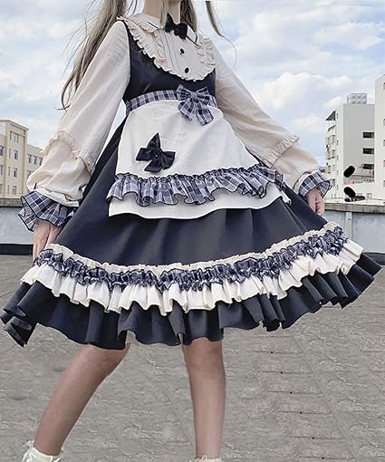 ♡クラシックエプロンワンピース ゴスロリ ロリータ ガーリー 春 お嬢様♡ Amazon.co.jp: [d．alice Gothic ＆ Lolita