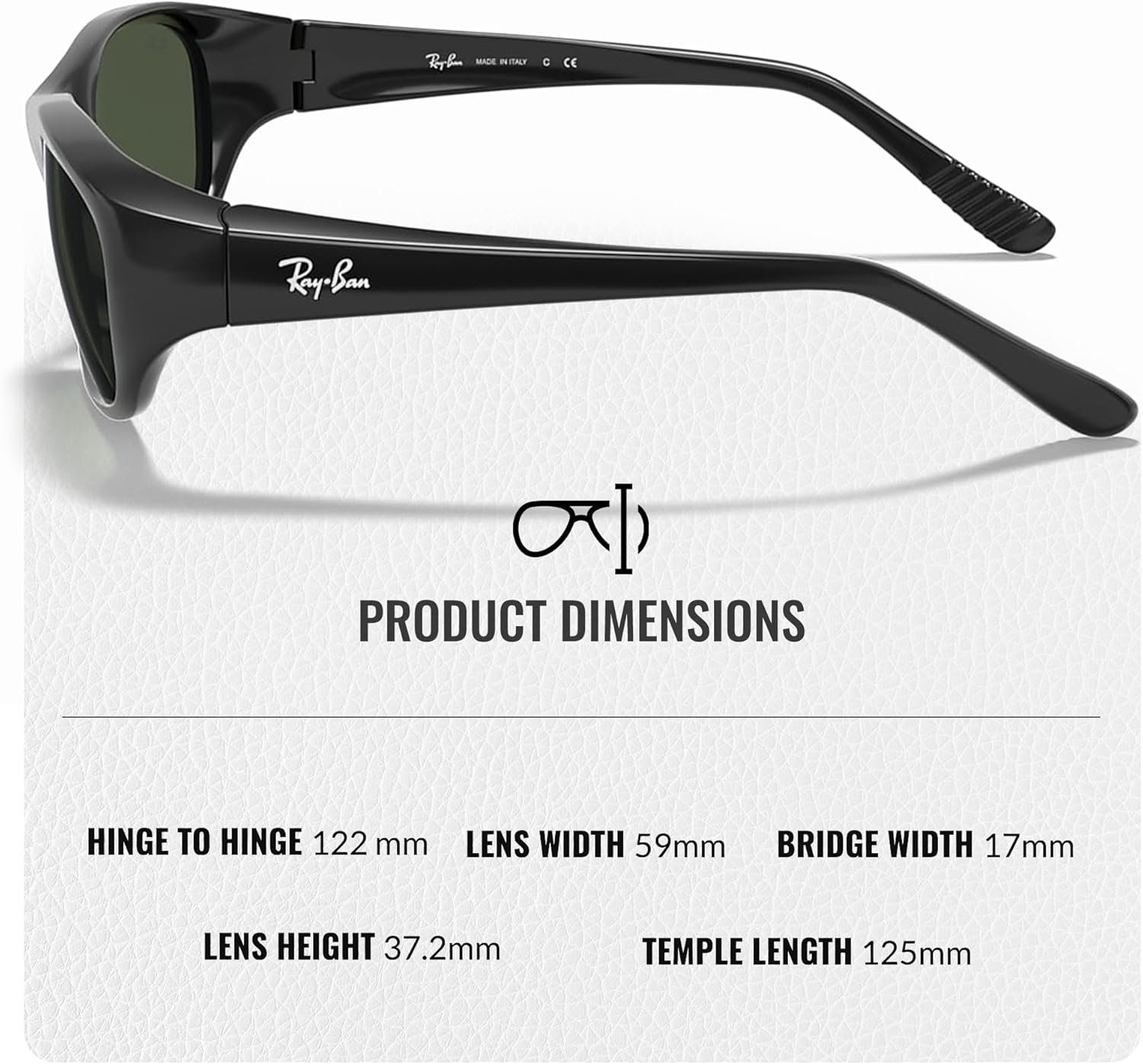 Ray-Ban RB2016 DADDY-O Rectangle Shaped Sunglasses for Men & Women with Official RAYBAN Eyewear Kit - Image 5