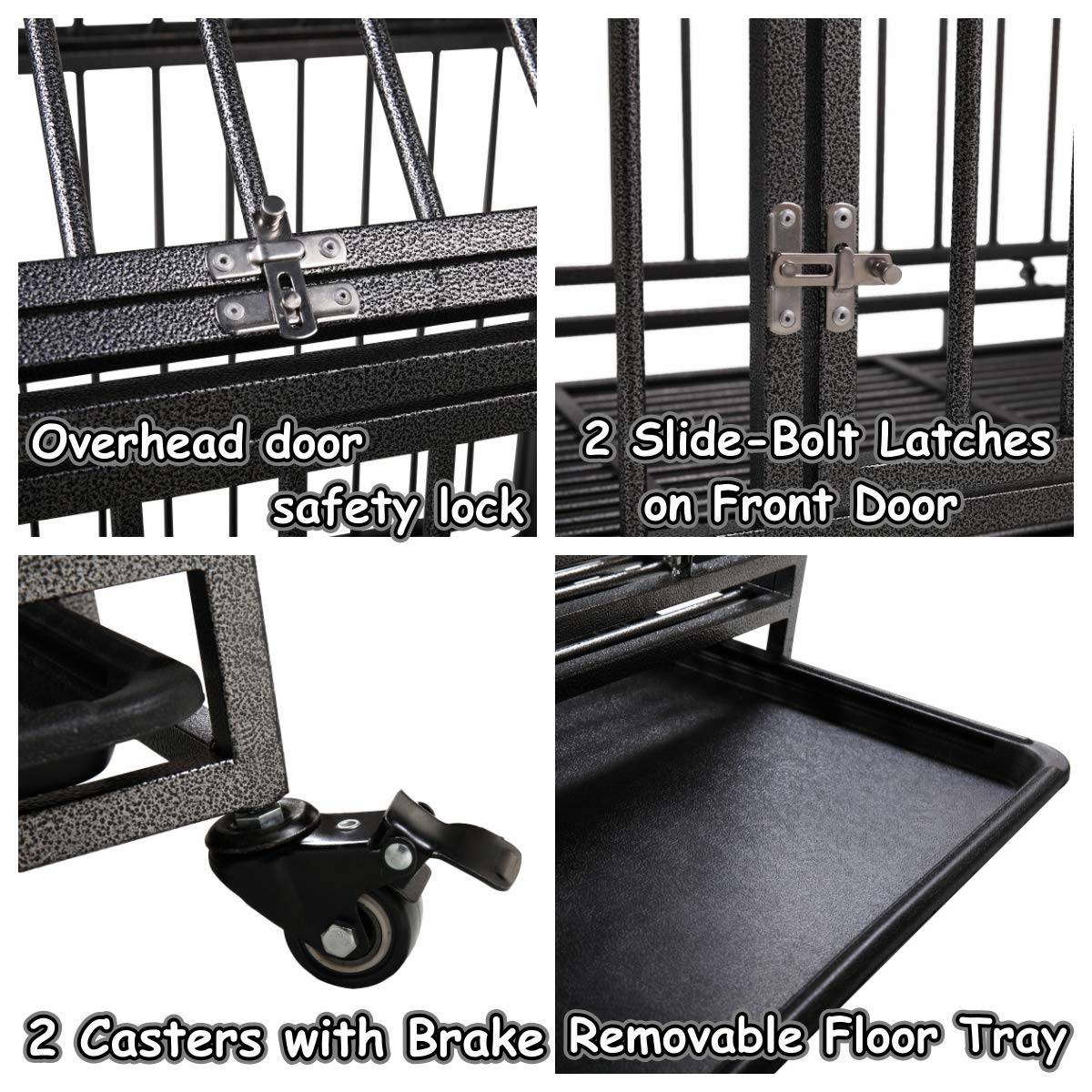 Buy COZIWOW 37”/42.5” Heavy Duty Dog Kennels and Crates for Large