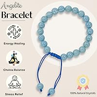 Vista 466 de Amazing Gemstone Crystal Bracelet for Women Men's Gifts - Protection Healing Crystal Bracelet - 8mm Gemstone Beaded Adjustable Bracelet Pulseras