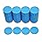 Smartdealspro Set of 100 1 Inch Opaque Plastic Learning Counters Mini Poker Chips Game Tokens with Storage Box (Sky Blue)