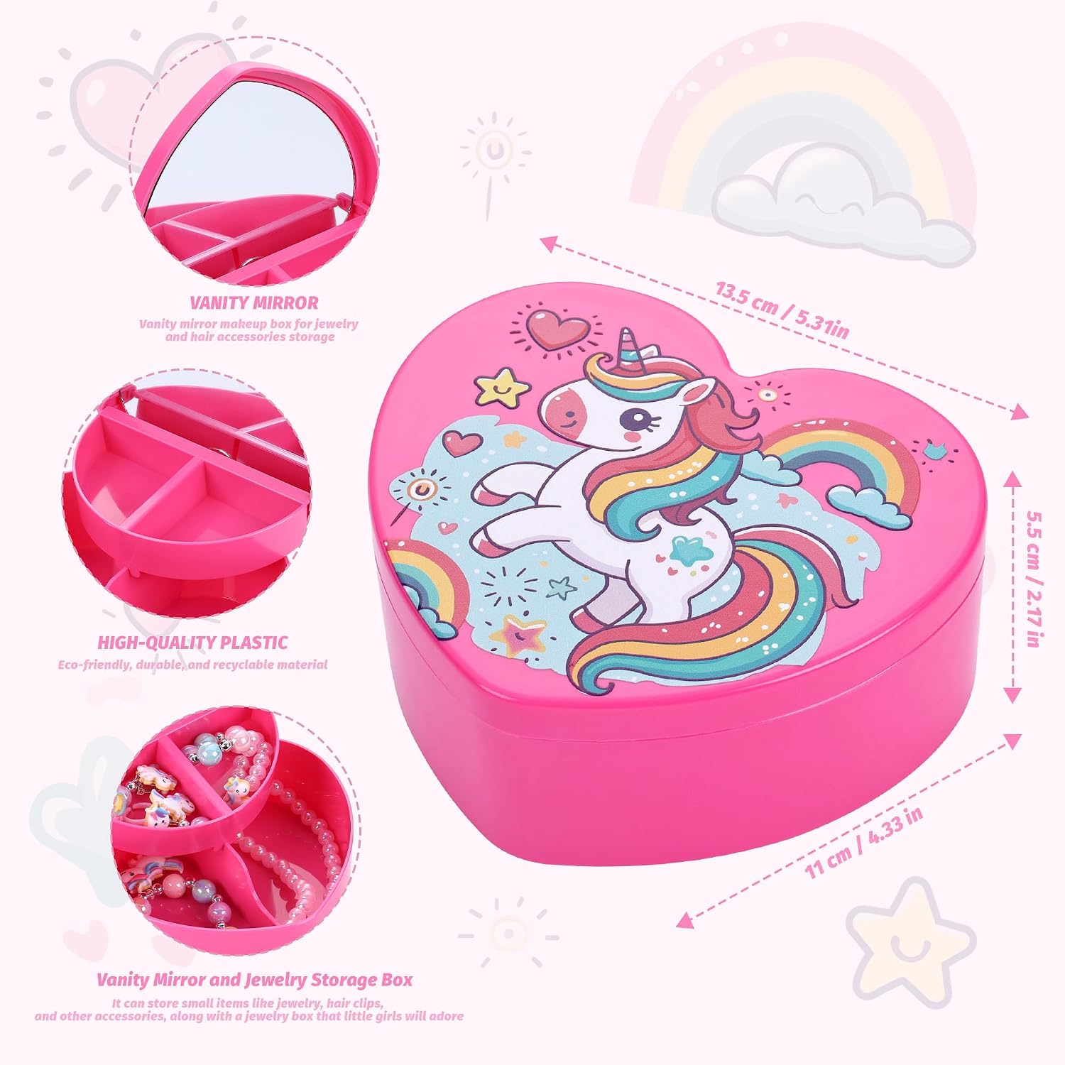 Big Sister Gifts for Girls – 6 PCS Set with Unicorn Tote Bag, Jewelry Box & Unicorn-Themed Accessories – Promoted to Big Sis Present, New Sibling Surprise for Girls Ages 3-8