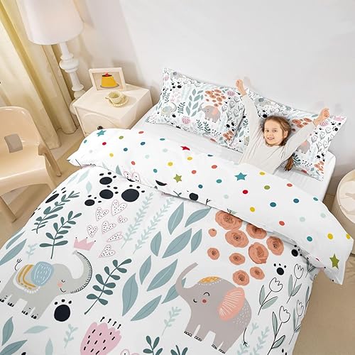 Vista 86 de Erosebridal Funda de edredón de zorro kawaii, juego de ropa de cama de zorro de dibujos animados, funda de edredón con 2 fundas de almohada para Fox