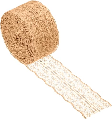 PATIKIL Cinta de encaje de 1.8 pulgadas x 25 yardas, rollo de costura de encaje no elástico, paquete de regalo, envoltura floral para fiesta,