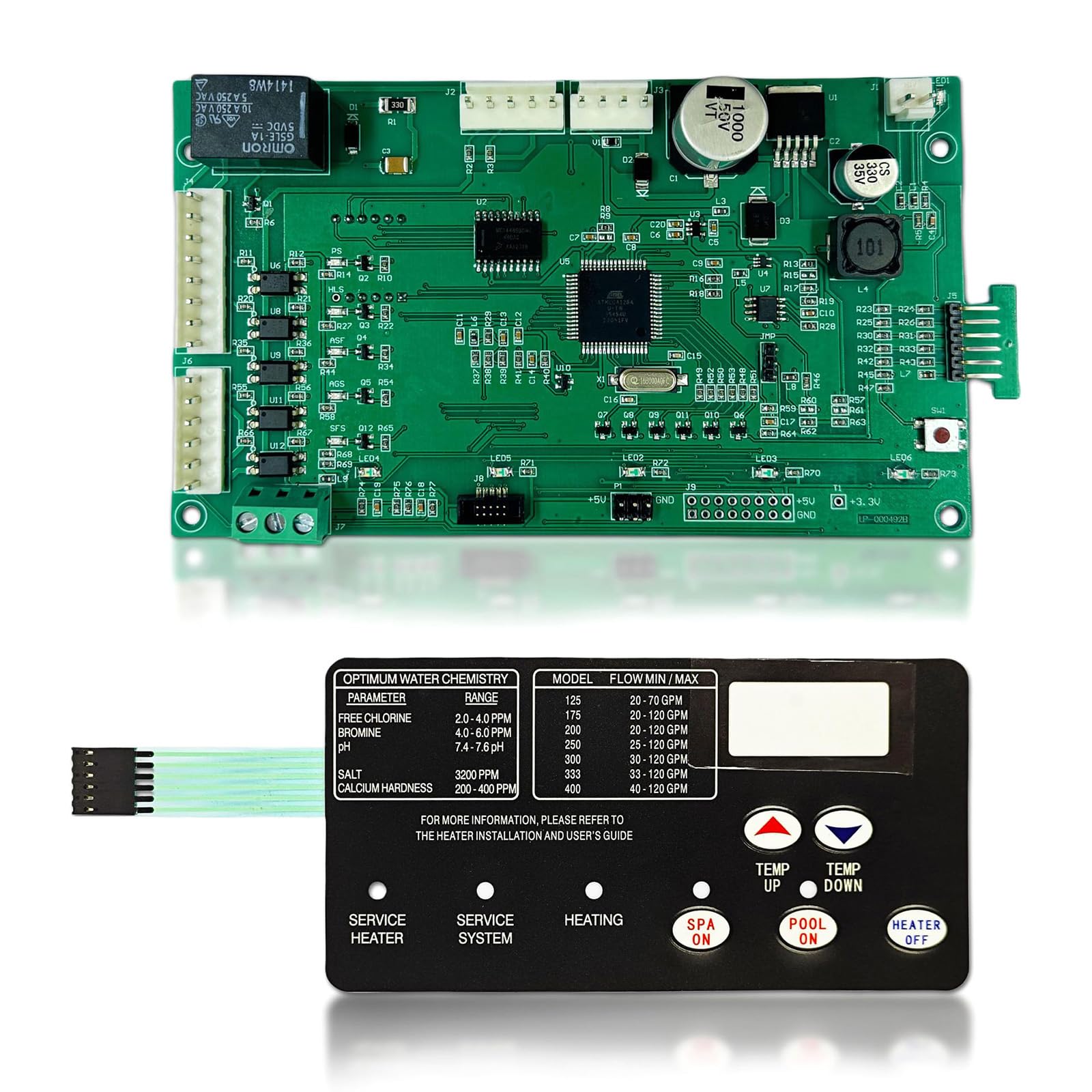 Kit de clavier de rechange pour chauffage de piscine