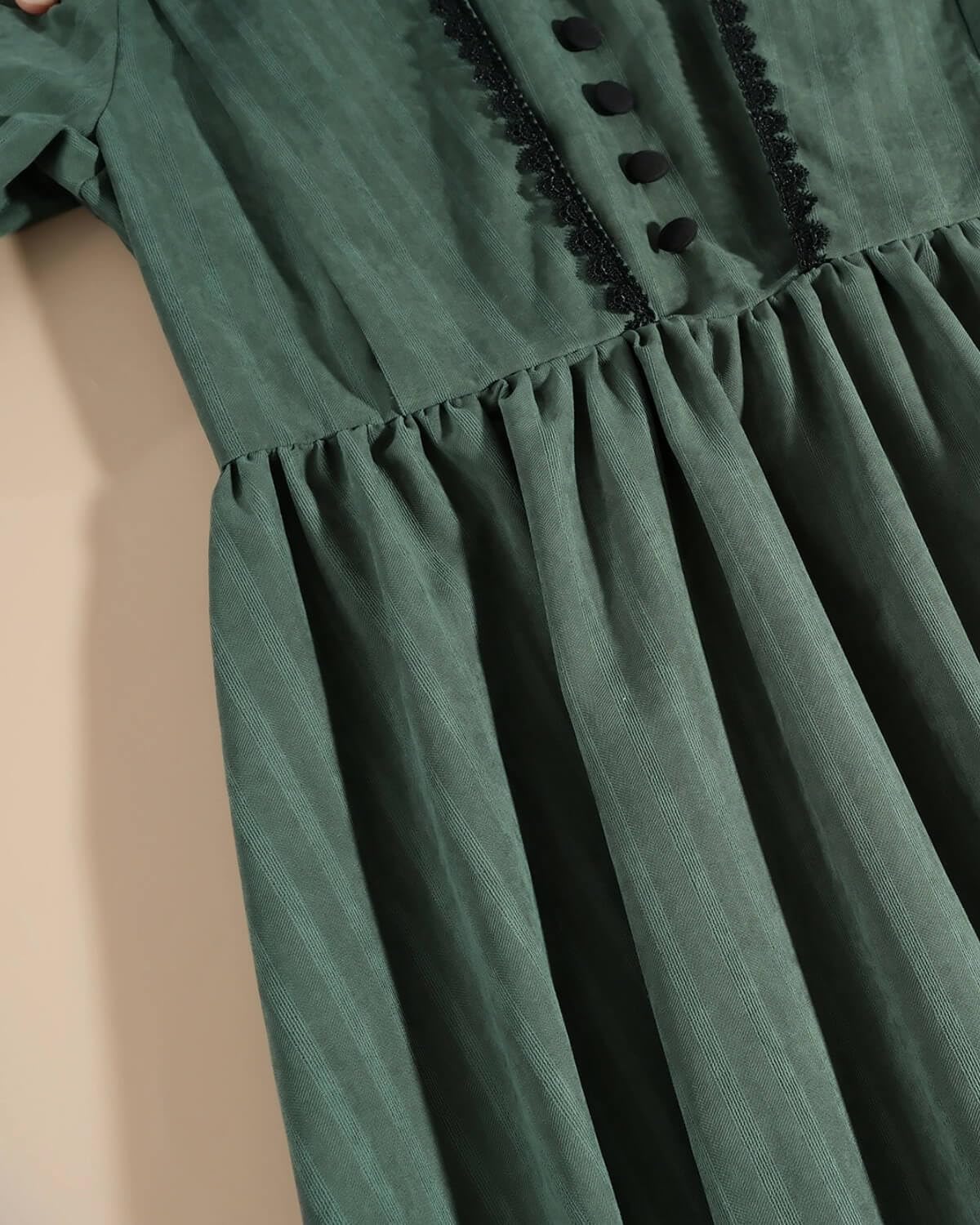 Nuoqi Victorian Dress for Women Long Sleeve Renaissance Dress Historical Medieval Costume - Image 6