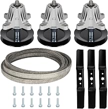 54" Deck Rebuild Kit 618-06978 Spindle Fits for Cub Cadet RZT-L54 RZT-S54 XT1-GT54 ZT1-L54 Z6600 G8600, Includes 3 Spindles 918-06978, 3 Blades 942-05056 742-05056A, 148 1/4" Belt 954-04329