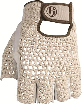 HJ Glove Womens Snow White Original Half Finger Golf Glove