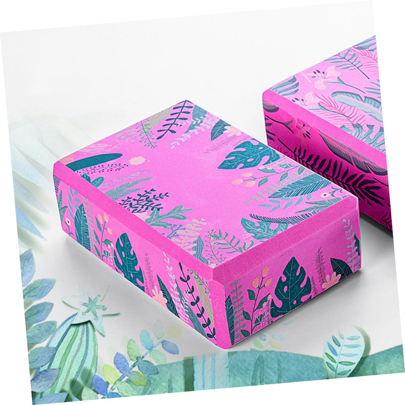 2 Piezas Bloques De Yoga Rectangulares Material De Alta Densidad Para Yoga Fitness y Bailarín Infantil Casa