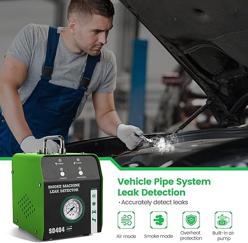 Miniatura 2 de Haoguo Máquina de humo automotriz, probador de fugas de humo EVAP de modo dual para automóvil, bomba de aire integrada y generador de humo para