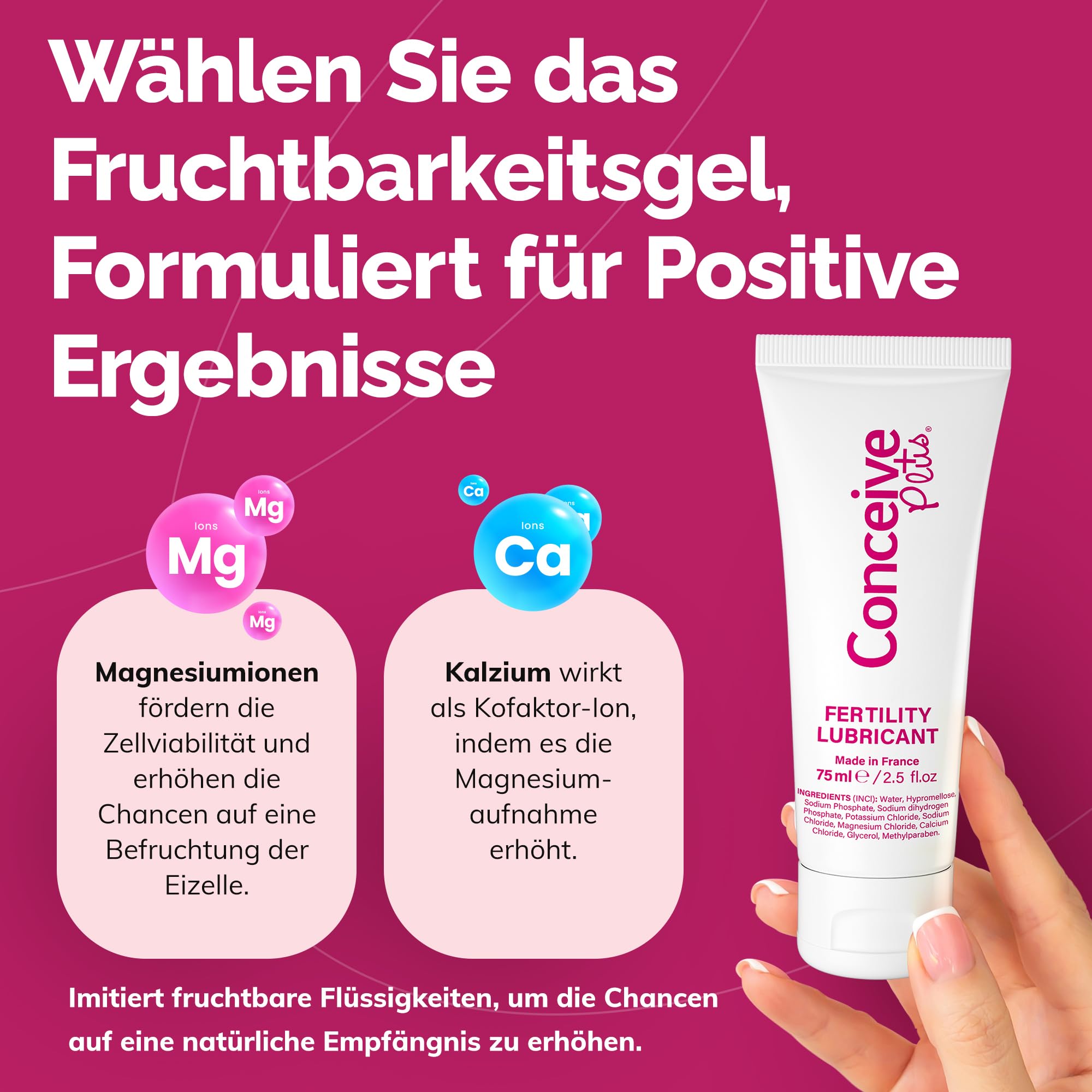 Conceive Plus Fruchtbarkeitsgleitmittel, gleitmittel kinderwunsch Tube 1x75ml