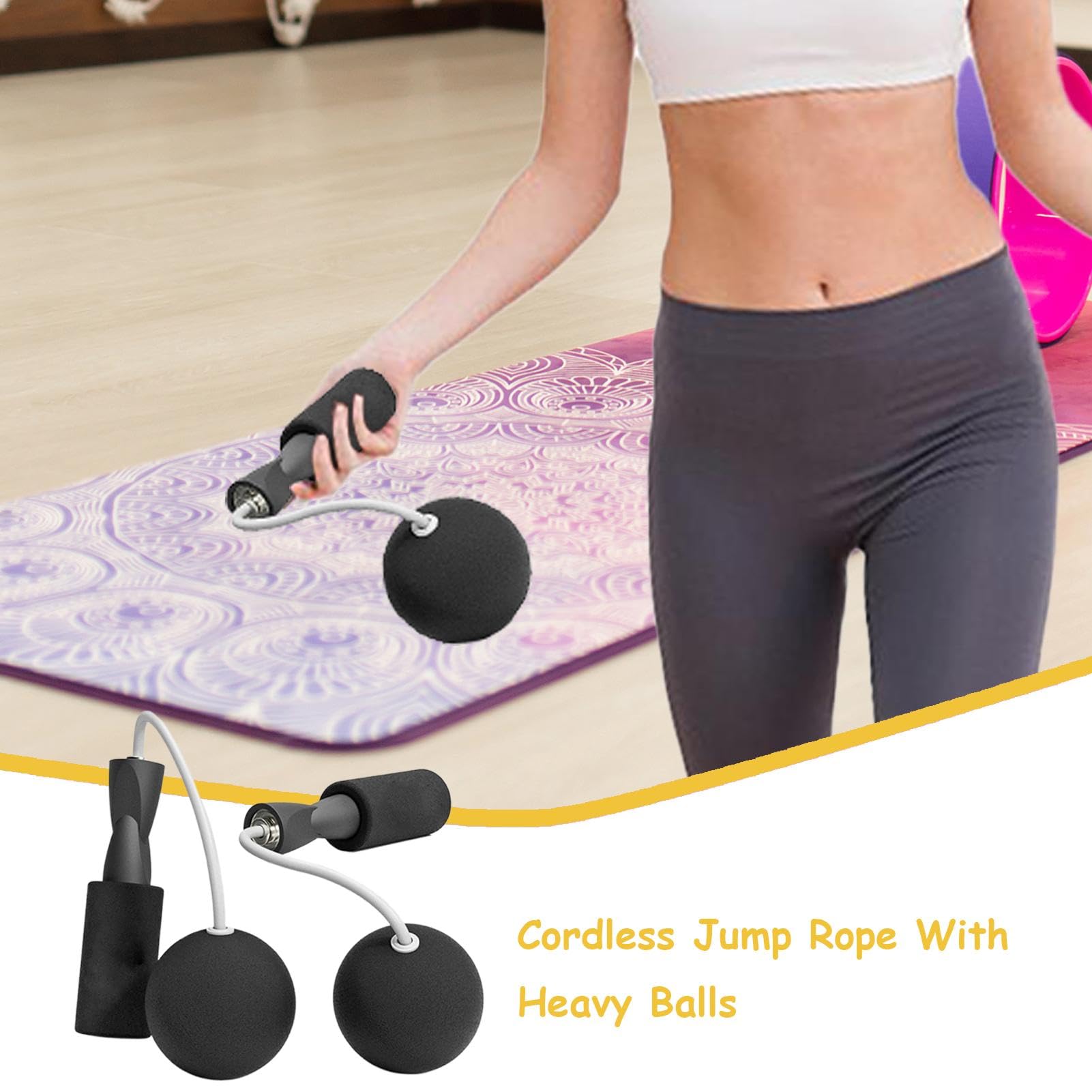 Workout-Springseil, Springseile für Fitness,Gewichtetes Springseil