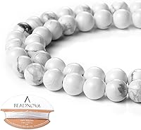 Vista 88 de Cuentas Beadnova redondas de ónix negro de 4 mm, sueltas, para hacer joyas (90-92 piezas)