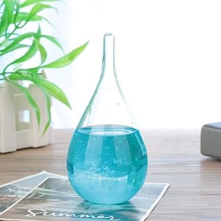 Szkło burzowe, szkło burzowe przewidujące pogodę, nietoksyczne biuro dla restauracji w kawiarni domowej(Blue without base, Animal)