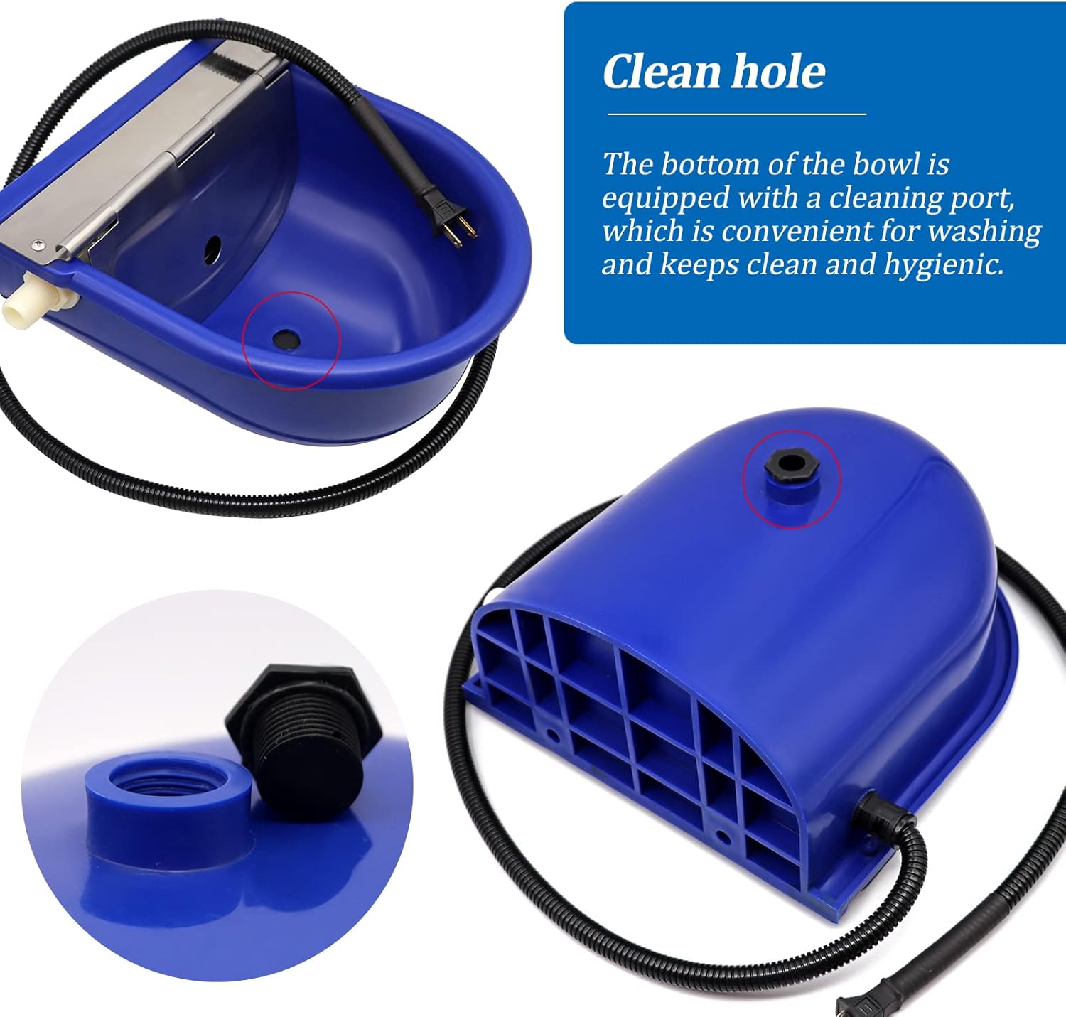 Buy LIUCOGXI Heated Livestock Waterer Auto Horse Water Bowl Automatic