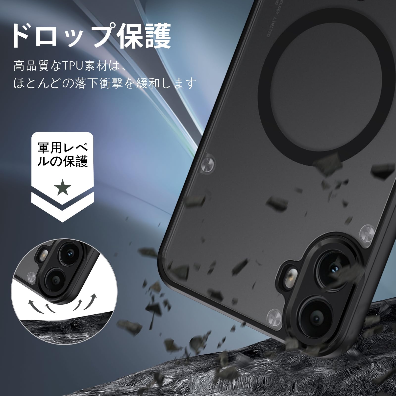 Amazon.co.jp: DUEDUE Nothing CMF Phone1 ケース マグネット搭載 