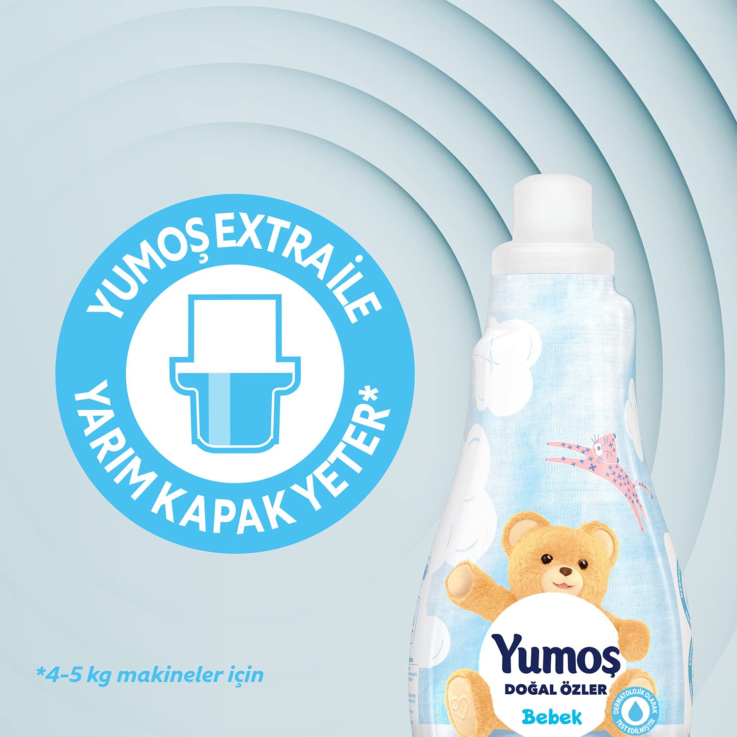 Yumoş Konsantre Çamaşır Yumuşatıcısı Bebek 1200 ml 50 Yıkama 1 Adet