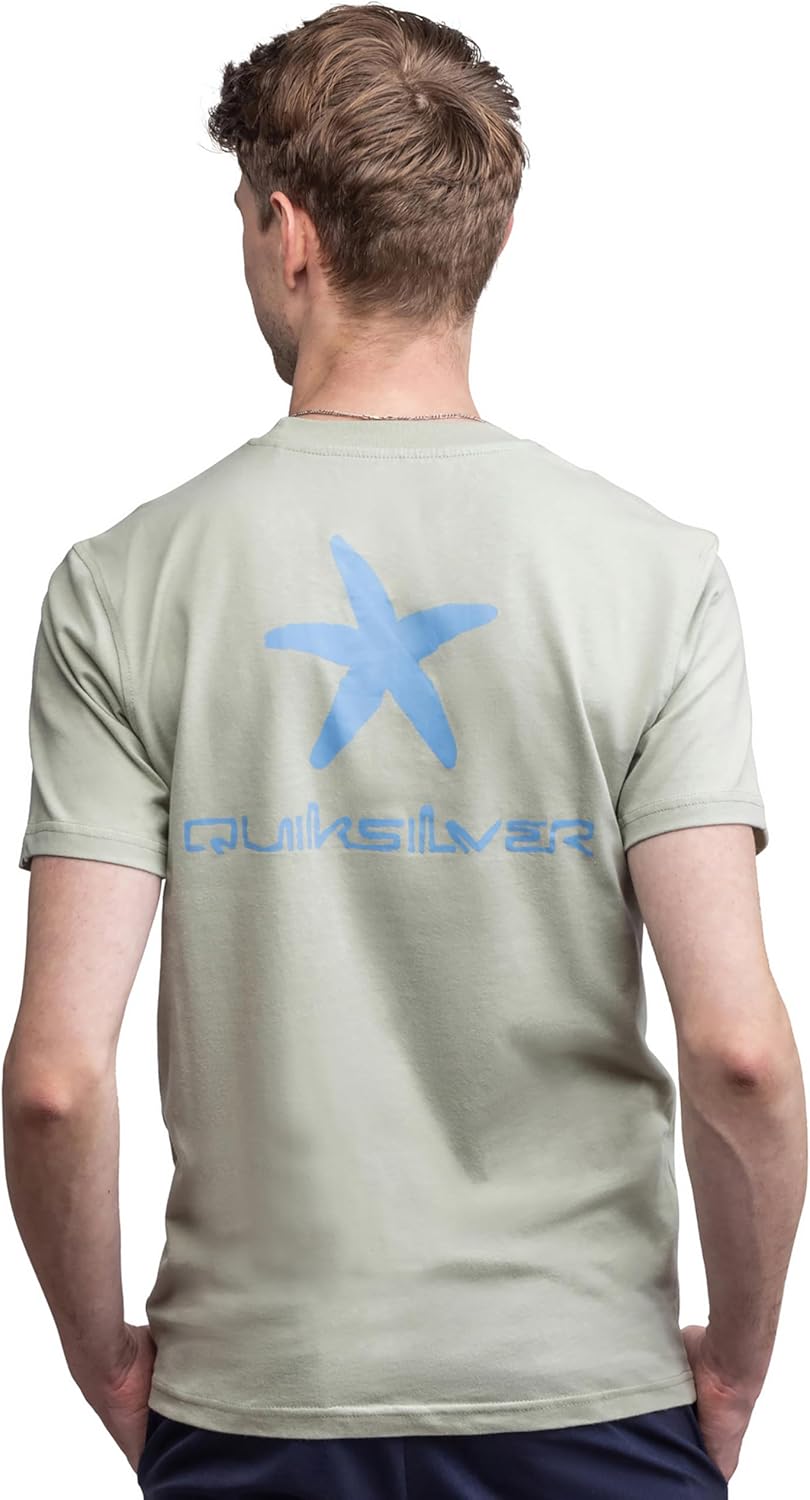 Quiksilver Men's Regular Fit Soft Cotton Short Sleeve T-Shirt (S-XL)