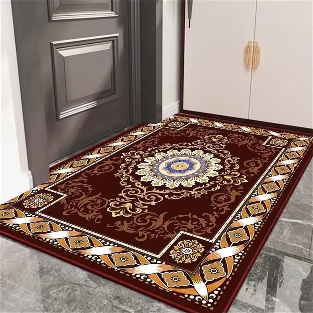Tapis chambre ado fille rouge 50x80 moquette vintage