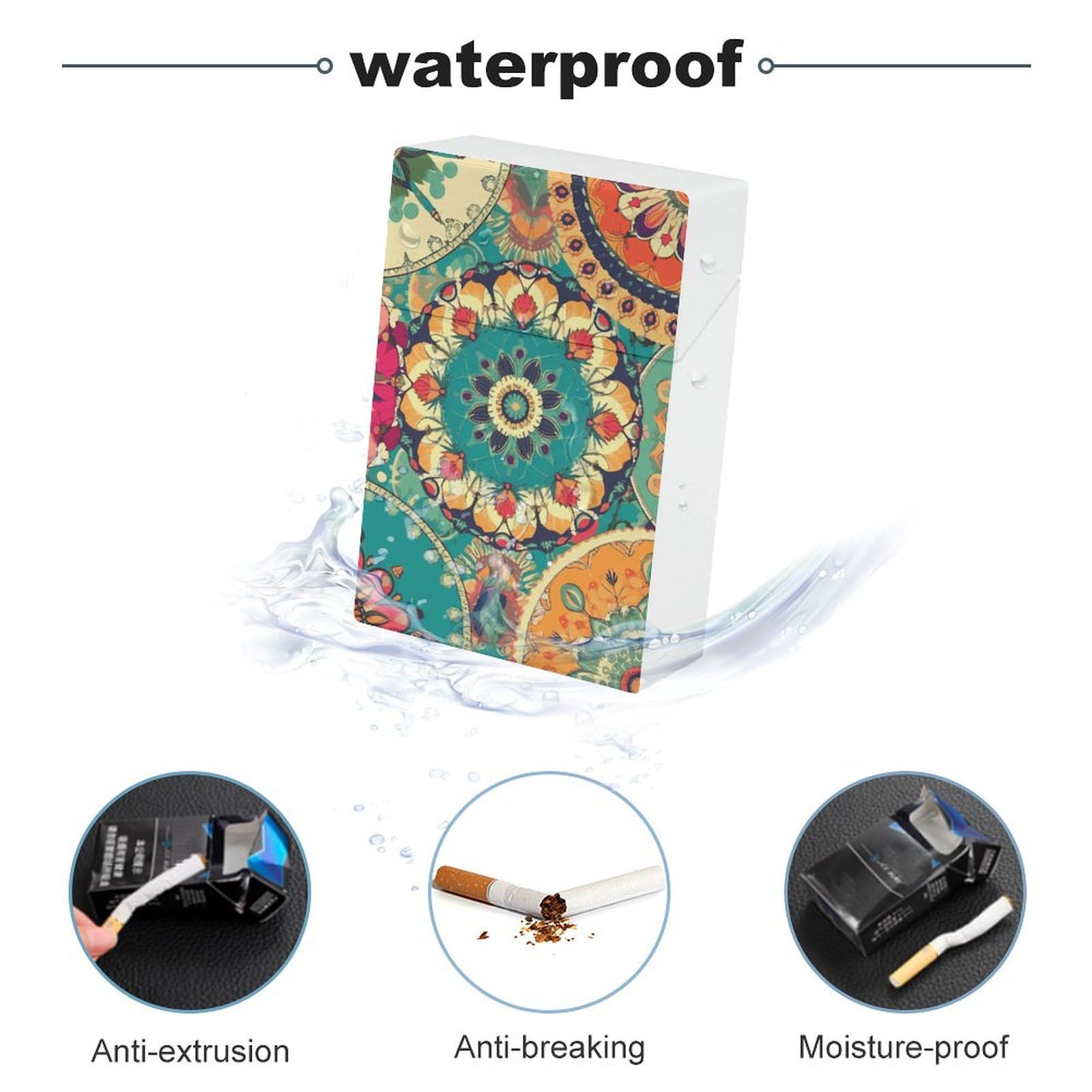 Amazon.com: Cigarette Case Vintage Cigarettes Holder Round Flower King Size Cigarette  Box Waterproof Lightweight Cigarettes Dispenser for Men Women Smoker Gift :  Health & Household