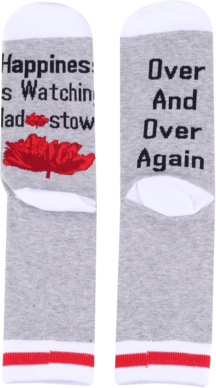 PXTIDY 2 Pairs H Musical Socks Musical Gifts Happiness Is Watching H Theatre Novelty Socks Theater Gifts image 3