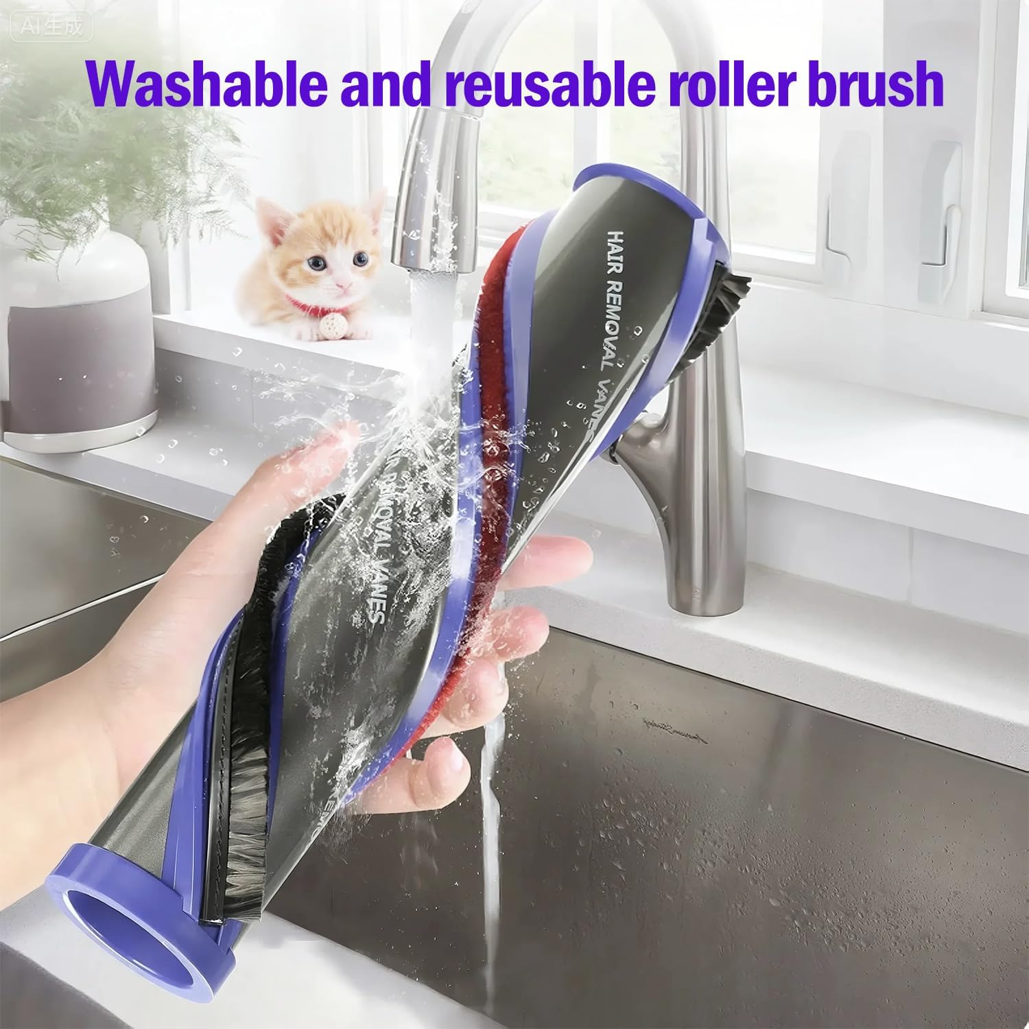 Upgrade High Torque V11 Replacement Head Compatible with Dyson V11 (SV12) V7 (SV11) V8 (SV27) V10 (SV14) V15 (SV15) Vacuum Head Accessories with Anti-Tangle and Adjustable Suction