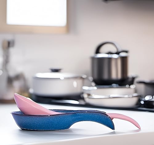 Miniatura 6 de RONDURE Soporte de cuchara de cerámica para encimera de cocina, elegante soporte para cuchara de estufa