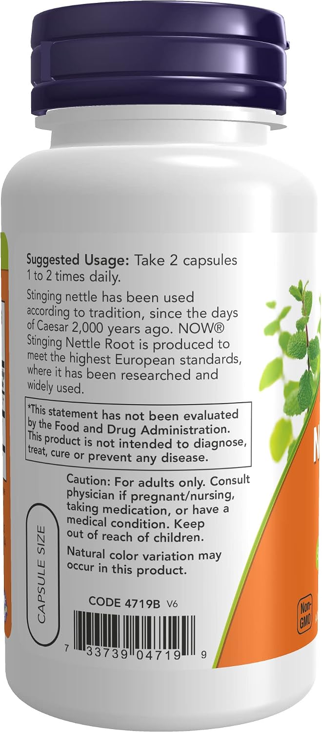 NOW Supplements, Stinging Nettle Root Extract (Urtica dioica) 250 mg, Supports Prostate Health*, 90 Veg Capsules