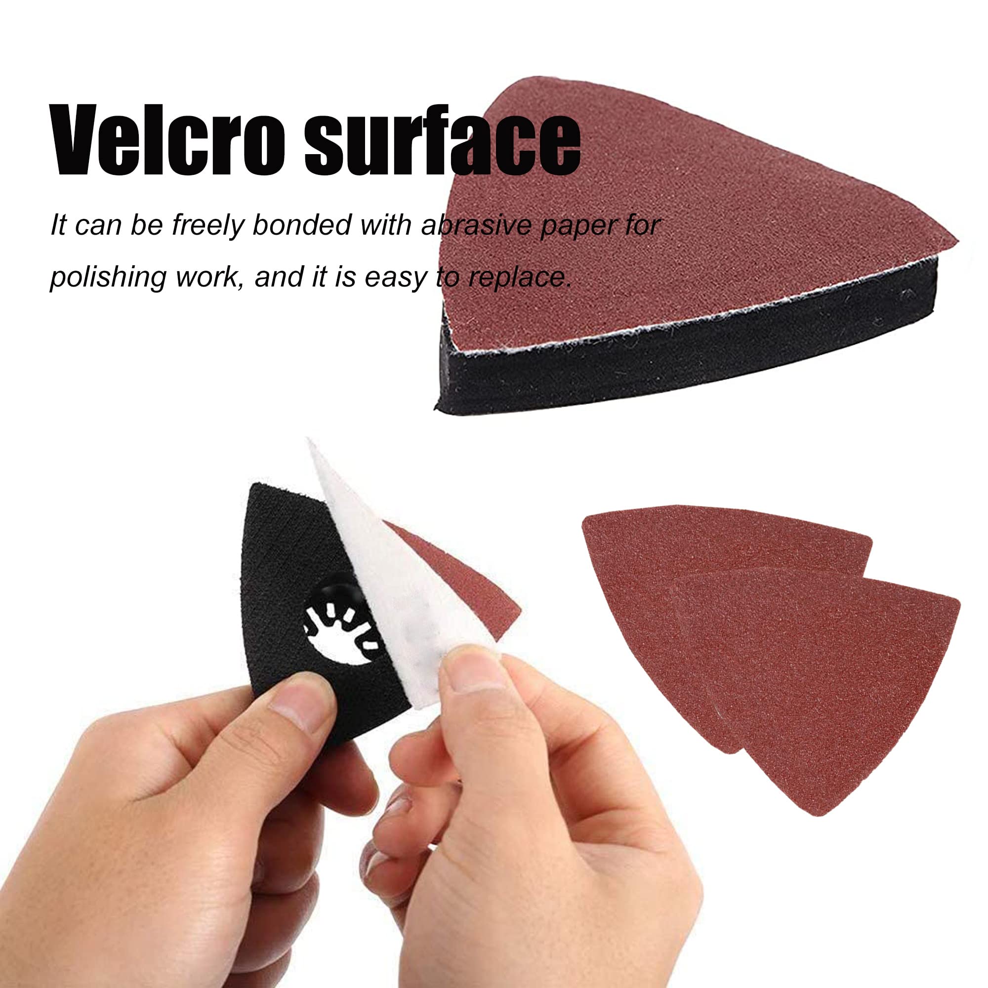 124-Piece Multitool Sanding Kit – 4 Triangle Pads + 120 Delta Sandpaper Sheets (40-240 Grit) For Wood, Metal, Paint Removal, Compatible With Bosch, Makita, Dewalt